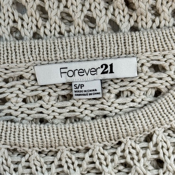 Forever 21 Beige Open-Knit Sweater - Picture 4 of 5